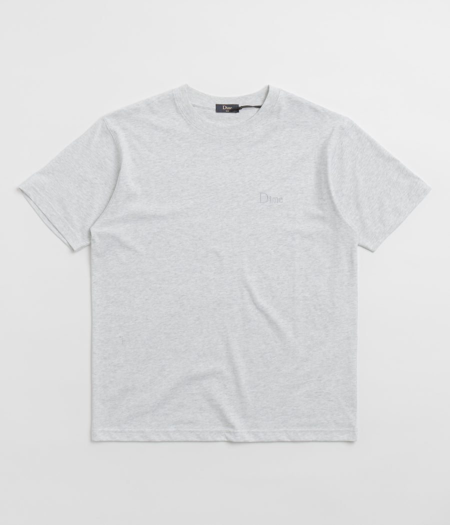 Dime Classic Small Logo T-Shirt - Ash