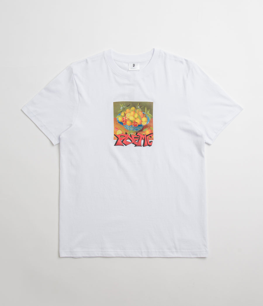 Poetic Collective Graff Fruit T-Shirt - White