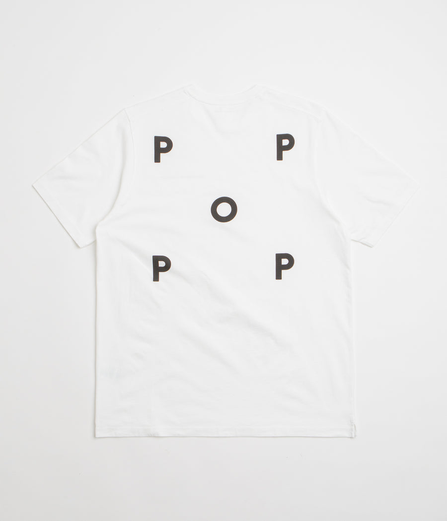 Pop Trading Company Logo T-Shirt - White / Black